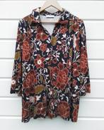 Peter Hahn blouse mt 48 zwart bruin groen ecru, Kleding | Dames, Blouses en Tunieken, Overige kleuren, Maat 46/48 (XL) of groter