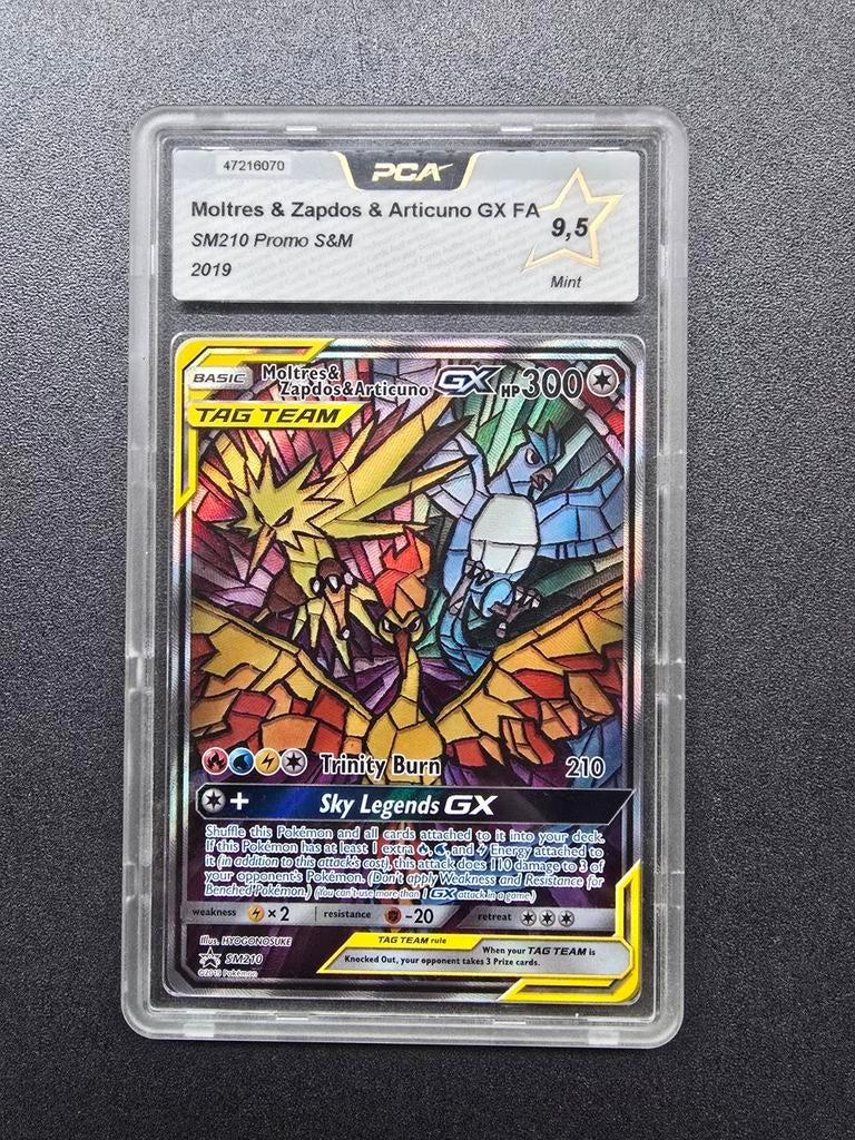 PCA 9.5 - Moltres & Zapdos & Articuno GX FA
Promo SM210, Hobby en Vrije tijd, Verzamelkaartspellen | Pokémon, Ophalen of Verzenden