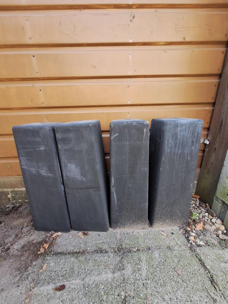 Vier poeren voor palen overkapping/tuinschuur, Tuin en Terras, Ophalen, Overige typen, Nieuw, Minder dan 180 cm