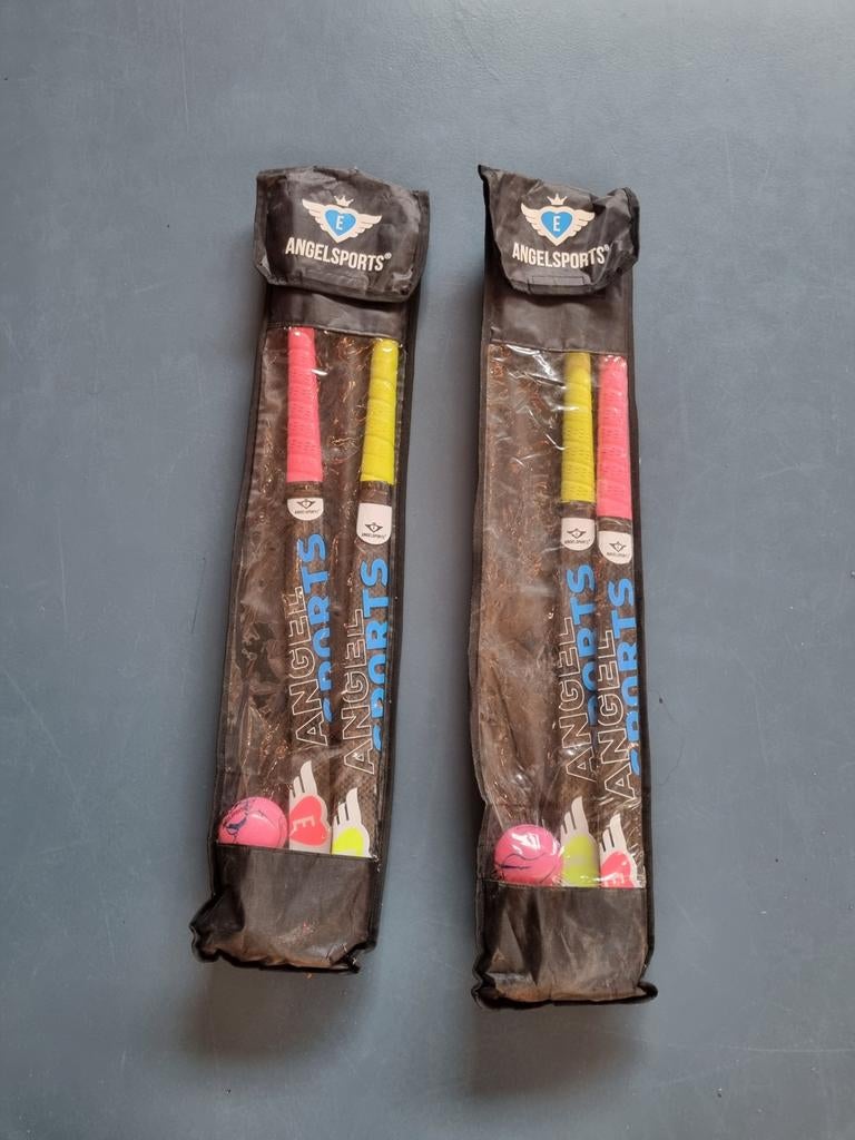 Hockeysticks en bal, 2 sets, Ophalen of Verzenden
