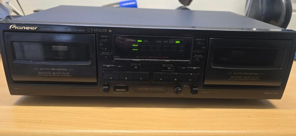 CT-W205R, Audio, Tv en Foto, Cassettedecks, Ophalen of Verzenden, Dubbel, Overige merken, Tiptoetsen