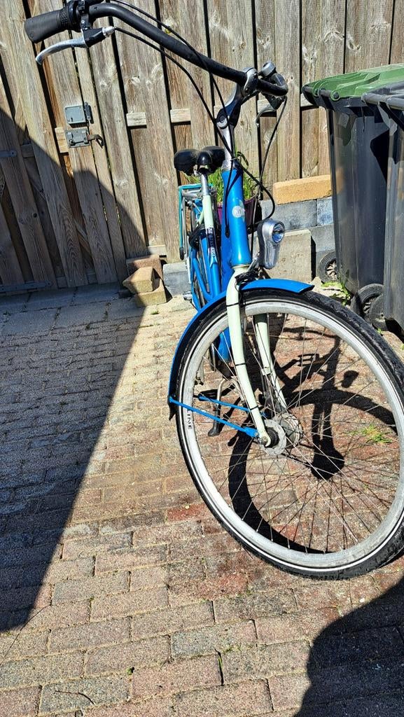 Montego damesfiets - Blauw, lage instap, Gebruikt, Velgrem, Versnellingen, 50 tot 53 cm