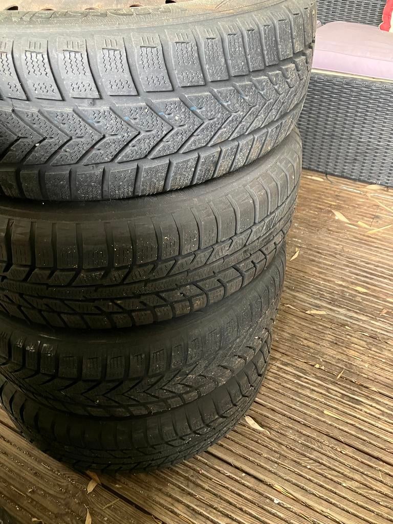 Winterbanden met velg 175/65 R14 82T, Ophalen, Gebruikt