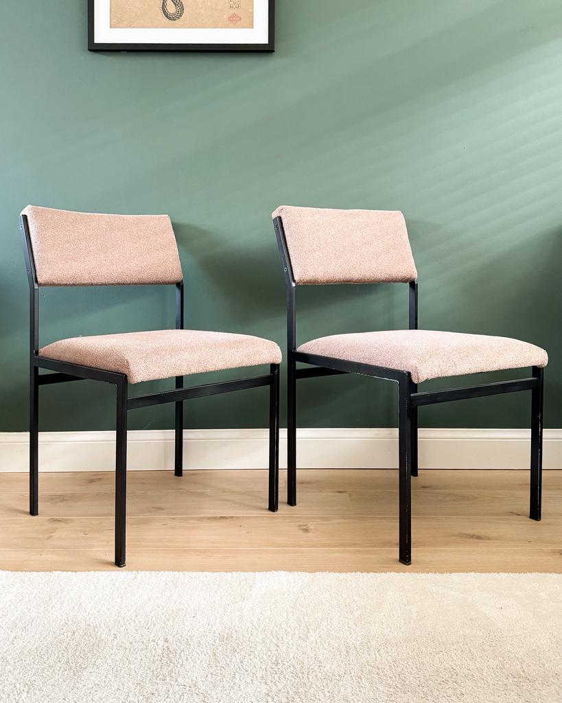 Pastoe SM07 eetkamerstoelen | Cees Braakman | 1960, Ophalen, Twee, Zo goed als nieuw, Stof