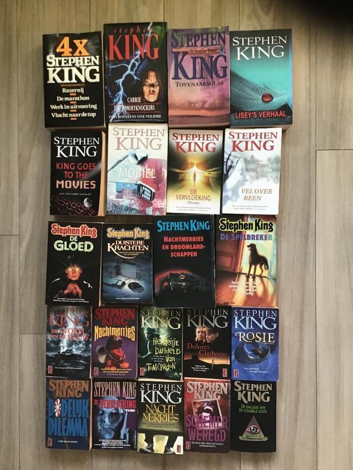 22 uitgaves van Stephen King, Boeken, Thrillers, Gelezen, Ophalen of Verzenden