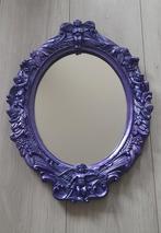 barokspiegel met engeltjes in paars, Ophalen of Verzenden, Rechthoekig, Minder dan 100 cm