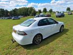 Saab 9-3 2.0 T 2010 Wit, Auto's, Voorwielaandrijving, Zwart, Leder en Stof, Wit