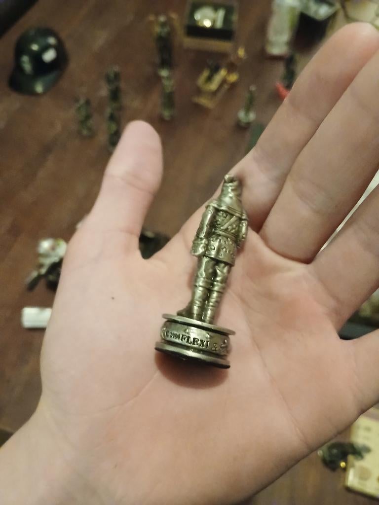 Metalen beeldje van een soldaat of ridder, Ophalen of Verzenden