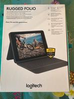 Logitech Rugged Folio Toetsenbordcase voor iPad (7e/8e gen), Ophalen of Verzenden, Nieuw, 10 inch, Bescherming voor- en achterkant