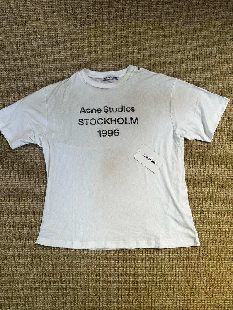 Acne Studios Stockholm 1996 T-shirt Wit, Ophalen of Verzenden, Gedragen, Overige maten, Wit