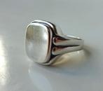 Vintage zilveren zegel ring: man / vrouw, Ophalen of Verzenden, Zilver, Ring