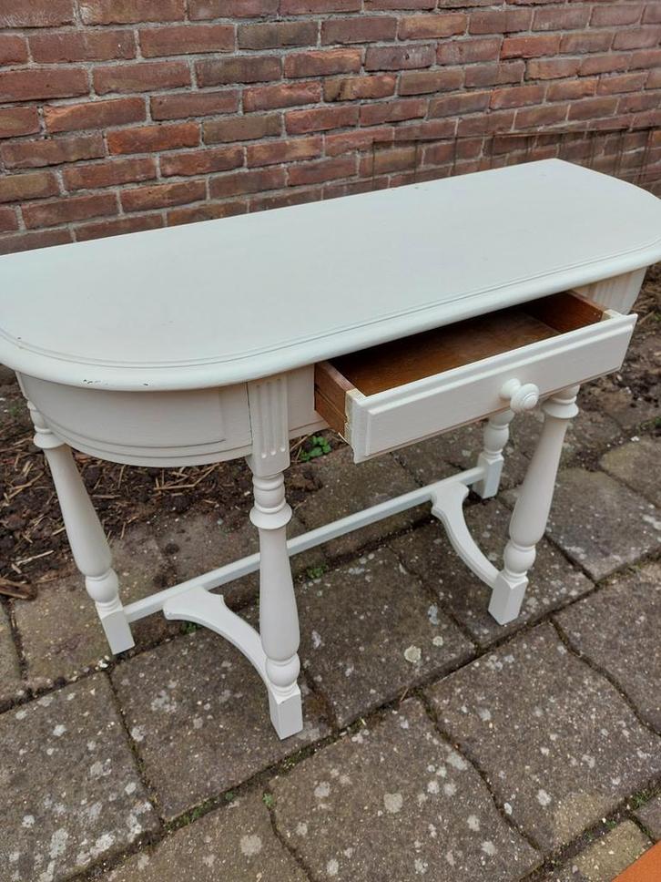 Leuke haltafel / sidetable met lade - 95x35x72 cm, Huis en Inrichting, Tafels | Sidetables, Ophalen