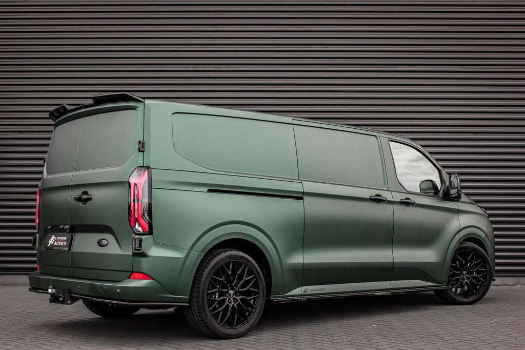 Ford E-Transit Cust. 340 L2H1 Limited 71 kWh 218PK / JB- EDI, Auto's, Bestelauto's, Automaat, Achterwielaandrijving, Zwart, 2192 kg