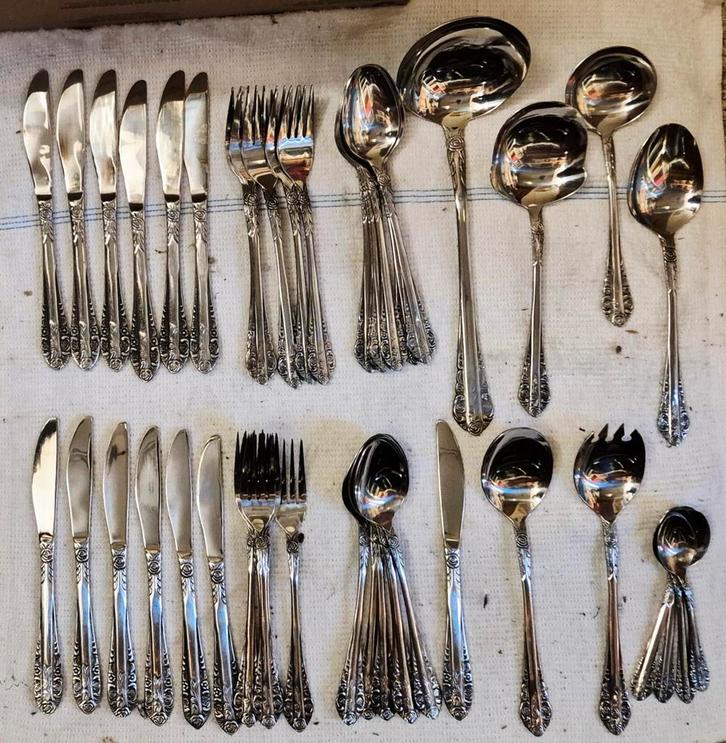 Zes delig bestek, replica van sola elite florence nette set, Antiek en Kunst, Antiek | Bestek, Ophalen