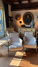 Twee franse arm fauteuils stoeltjes stoelen, Ophalen of Verzenden, Zo goed als nieuw, 75 tot 100 cm, 50 tot 75 cm