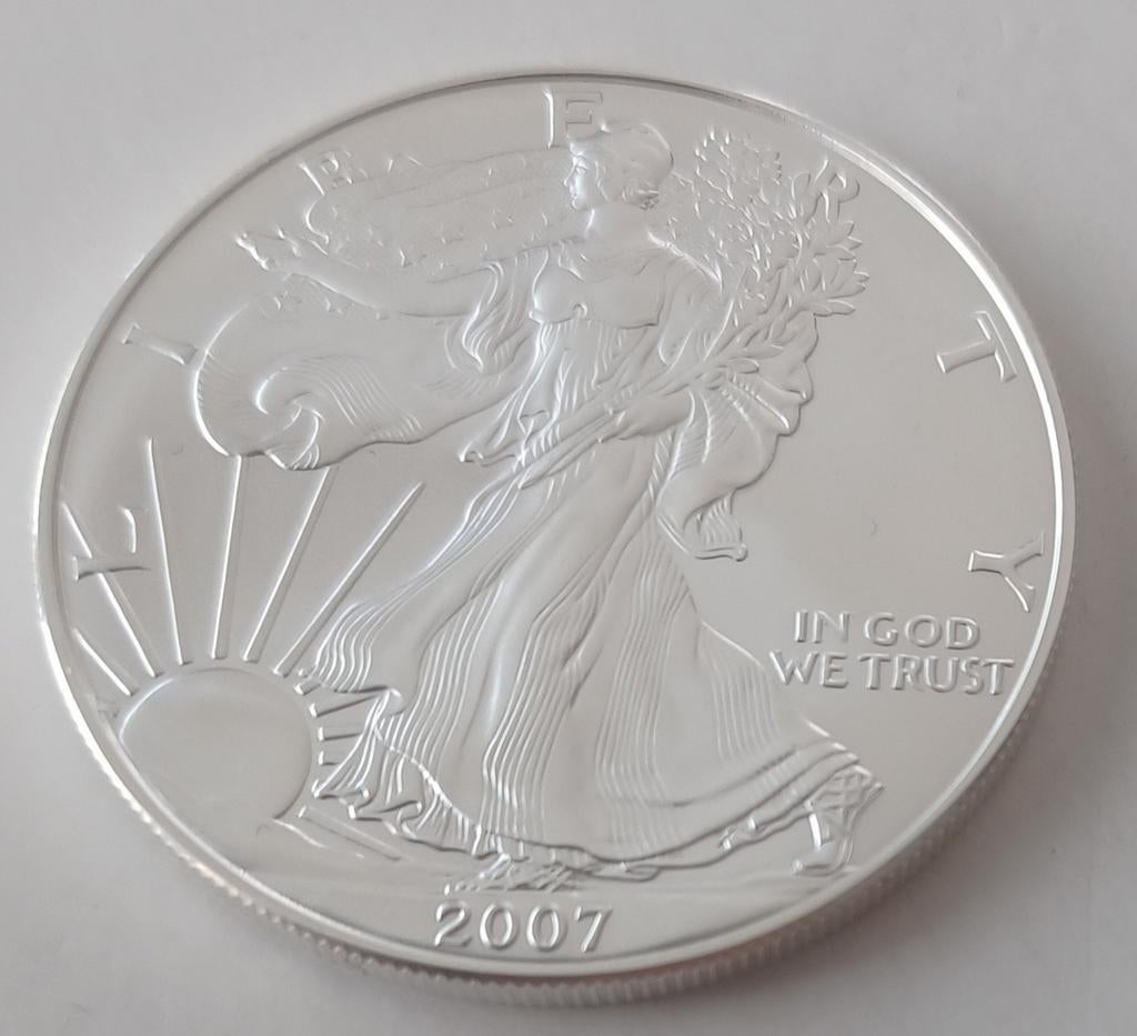 1 ounce zilveren American Eagle Liberty, Postzegels en Munten, Munten | Amerika, Ophalen of Verzenden, Noord-Amerika, Losse munt