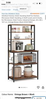 Vasagle Open Kast -MOET SNEL WEG- Industrieel design, Ophalen, Zo goed als nieuw