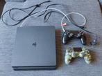 PlayStation 4 Slim met 2 controllers, Ophalen, 500 GB, Met 2 controllers, Zo goed als nieuw
