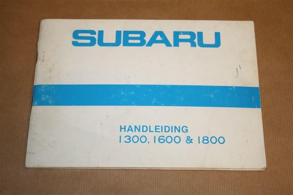 Subaru Handleiding 1300, 1600 & 1800 - Circa 1980, Ophalen of Verzenden