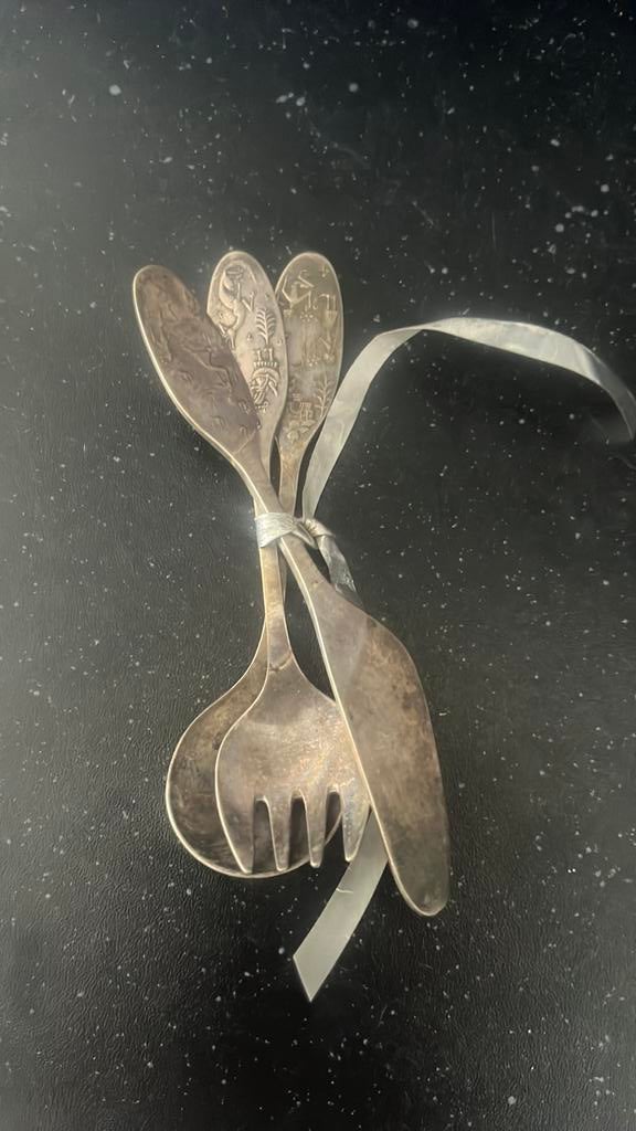 Zilver bestek, Sieraden, Tassen en Uiterlijk, Ophalen, Zo goed als nieuw, Zilver