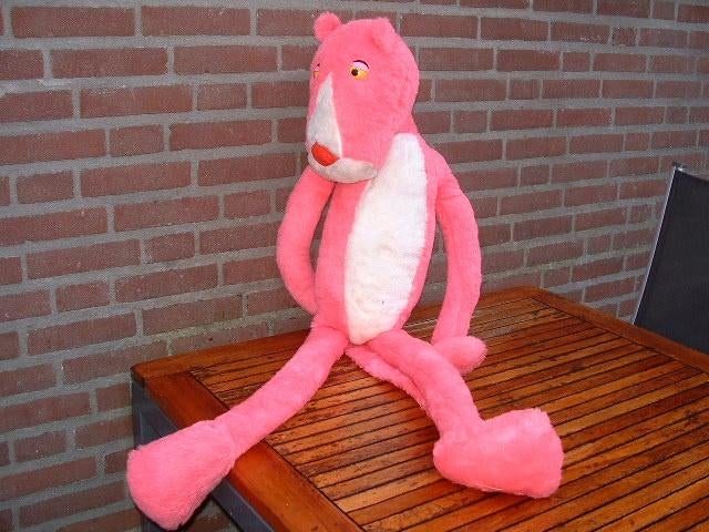 UNITED ARTISTS PINK PANTHER PANTER PLUCHE ROZE/WIT M, Ophalen of Verzenden, Nieuw, Overige typen