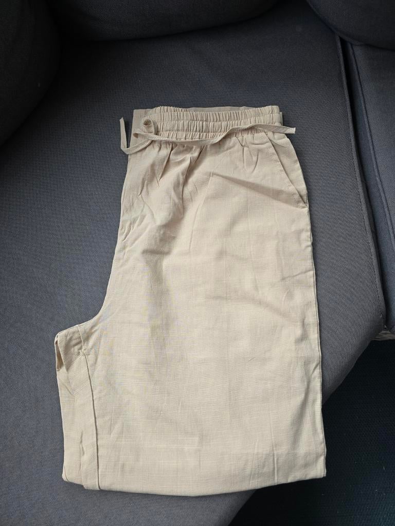 Linnen broek XL - Comfortabel en stijlvol, Ophalen of Verzenden, Nieuw, Beige
