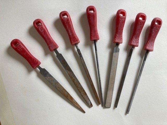 setje van 7 vijlen voor beeldhouwen, Ophalen of Verzenden, Gebruikt, Gereedschap of Toebehoren
