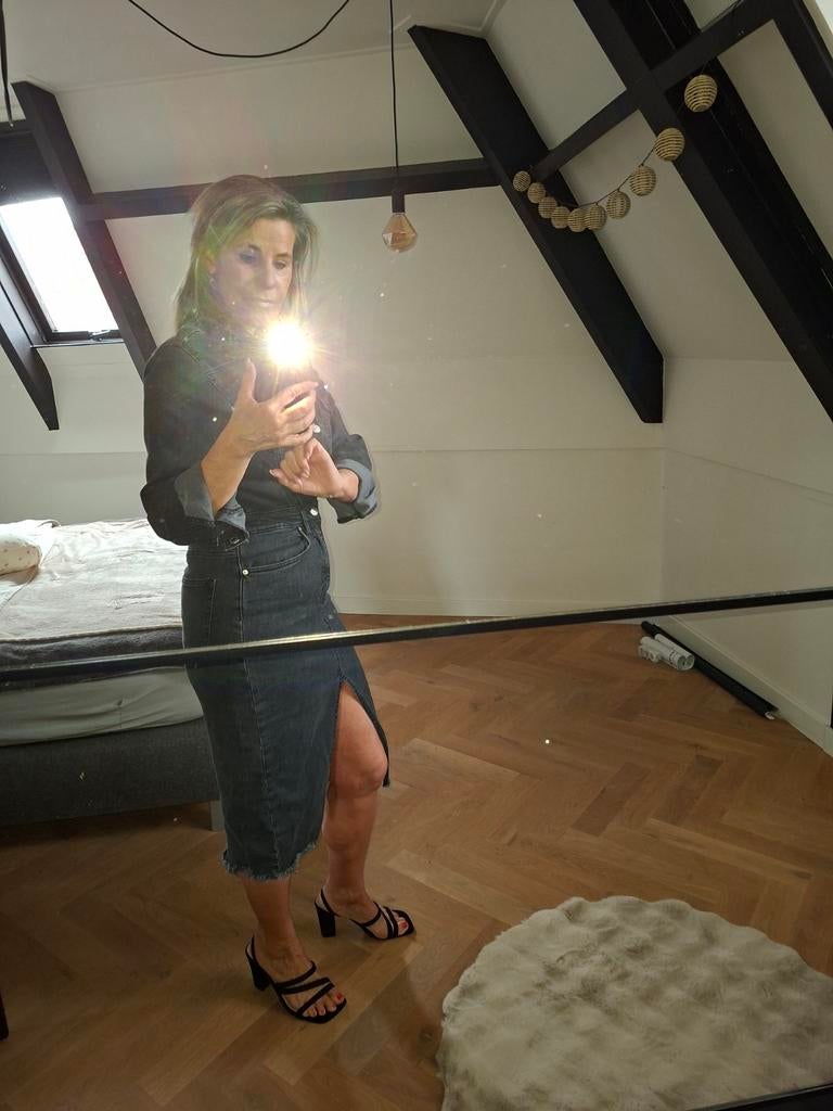 Costes jeans jurk maat M, Ophalen of Verzenden, Nieuw, Blauw, Onder de knie