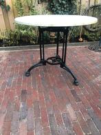 tuintafel met gietijzeren onderstel, Ophalen, Gebruikt, Rond, Metaal