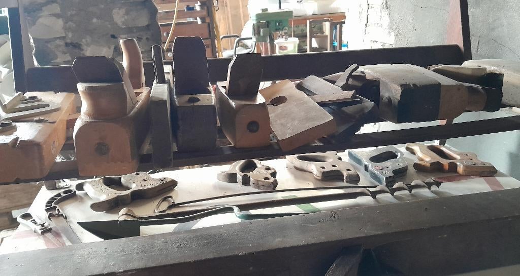 partij oud  handgereedschap ook ouderwets + tuingereedschap, Ophalen, Gebruikt