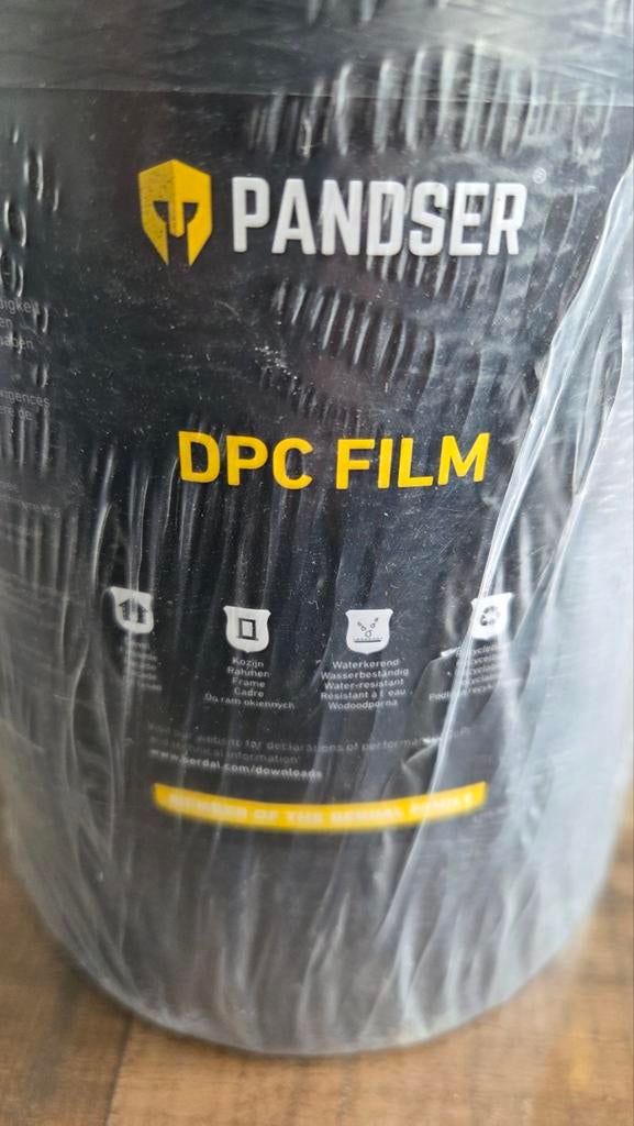 Pandser DPC Film folie 250x50 meter, Doe-het-zelf en Verbouw, Isolatie en Afdichting, Ophalen of Verzenden