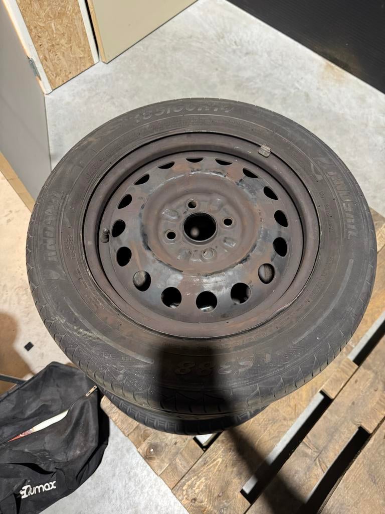Velgen 4x100 met banden, Auto-onderdelen, Ophalen, Gebruikt