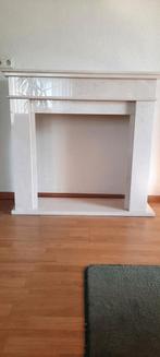 Marmeren schouw voor haard - Elegant en tijdloos, Huis en Inrichting, Haarden, Ophalen, Gebruikt, Inbouwhaard, Overige soorten