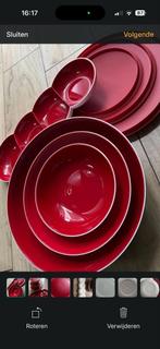 Tupperware Tapas Schaal met 3 Kommen - Nieuw, Ophalen of Verzenden, Nieuw, Rood, Schaal
