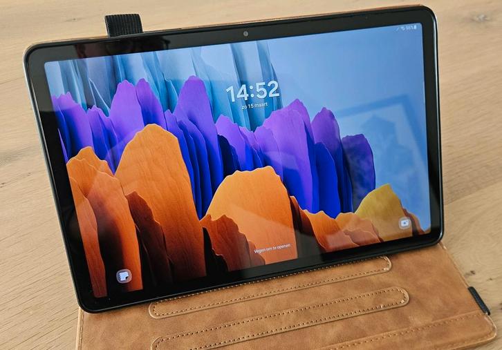 Samsung Galaxy Tab S7 128GB met hoes, Computers en Software, Android Tablets, Gebruikt, Wi-Fi, 11 inch, 128 GB, Ophalen of Verzenden