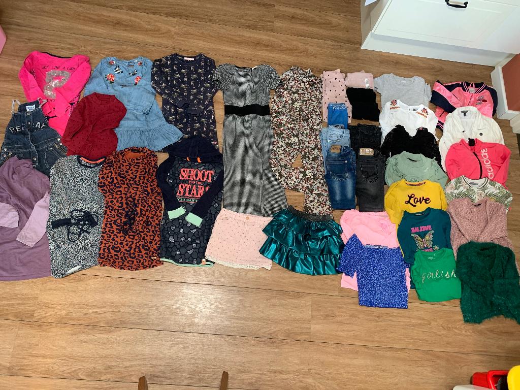 Kledingpakket  najaar meisje maat 116/122, Ophalen of Verzenden, Zo goed als nieuw, Maat 116