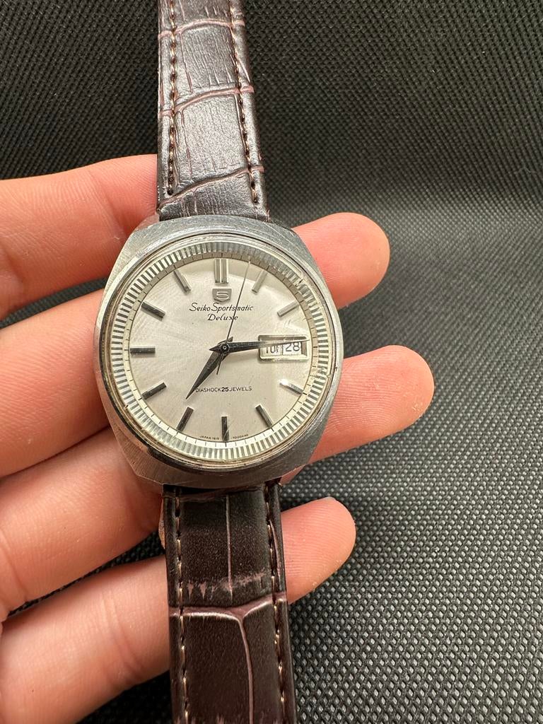 Seiko 5 Sportmatic Deluxe horloge, Sieraden, Tassen en Uiterlijk, Horloges | Dames, Seiko, Staal, Polshorloge, Ophalen of Verzenden