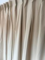 8251 Velours gordijnen beige  - 260x212cm, Ophalen of Verzenden, Nieuw, Beige, 200 cm of meer