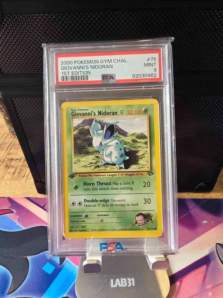 Giovanni's Nidoran PSA 9, Ophalen of Verzenden, Zo goed als nieuw