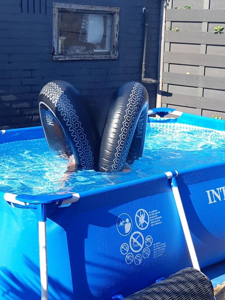 Te koop teab wegens tuin verbouwing, Ophalen, Zo goed als nieuw, Opzetzwembad, Rechthoekig