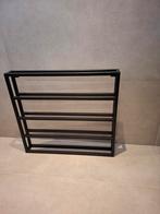 Te Koop Zwart metalen wijnrek, Huis en Inrichting, Woonaccessoires | Wijnrekken, Ophalen, Nieuw, Metaal, 5 tot 15 flessen
