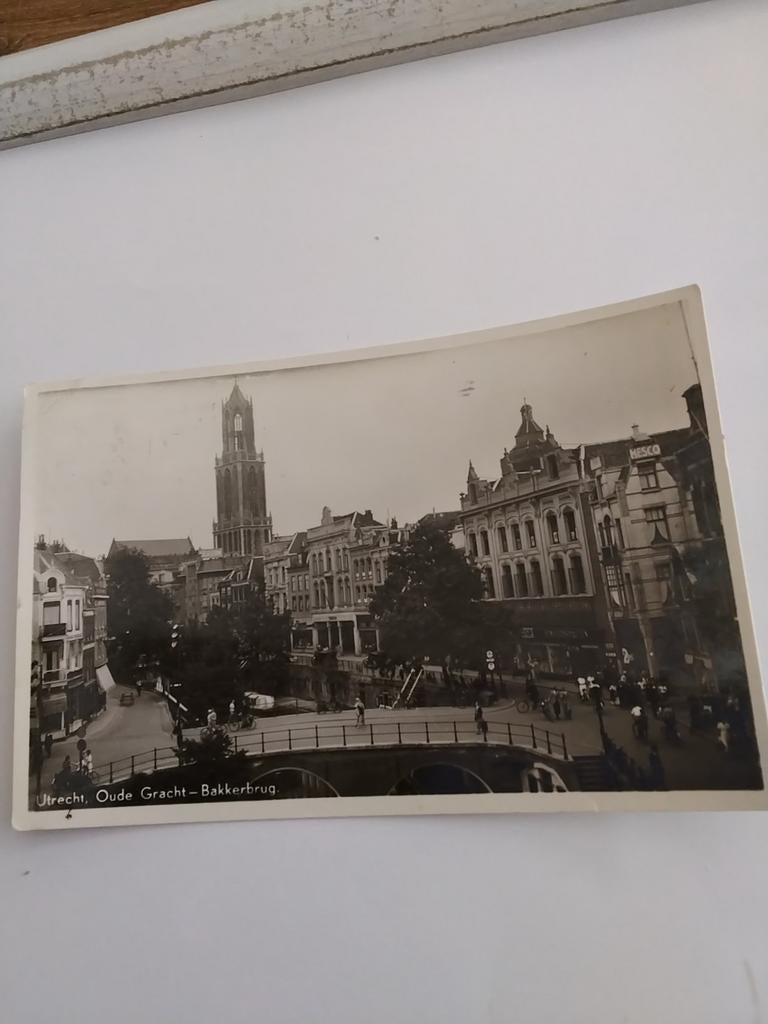 UTRECHT. 1942. OUDE GRACHT. BAKKERBRUG, Verzamelen, Ansichtkaarten | Nederland, Ophalen of Verzenden, 1940 tot 1960, Utrecht