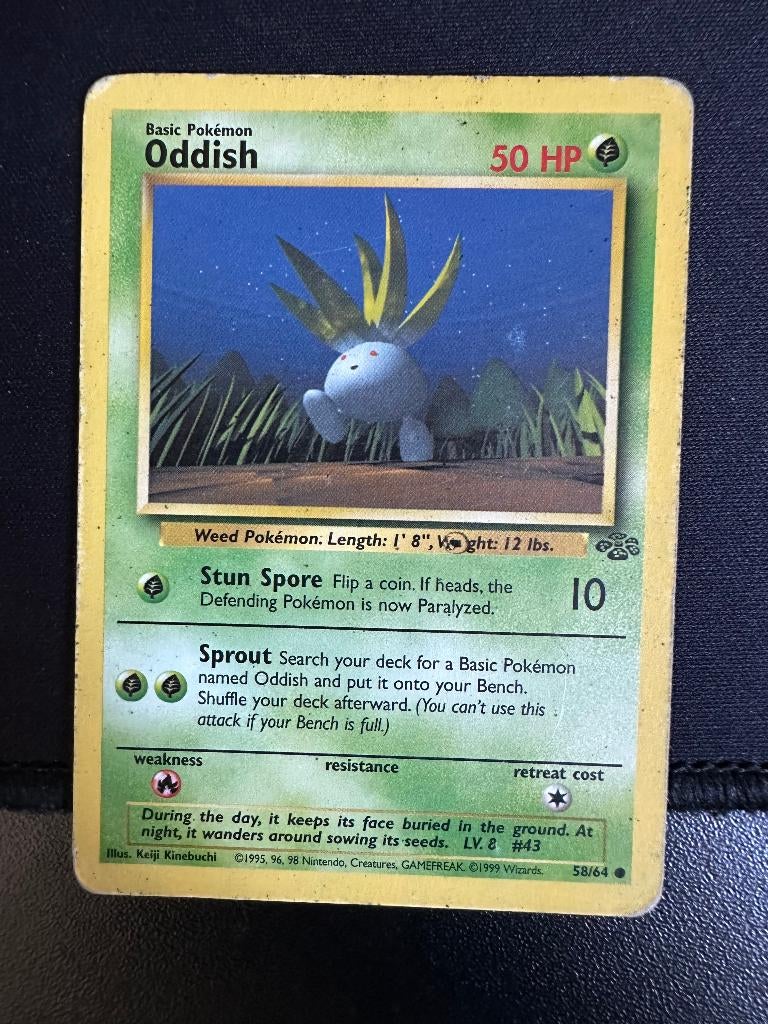 Oddish (58/64) - Jungle - Played, Ophalen of Verzenden, Gebruikt, Kwartet(ten)