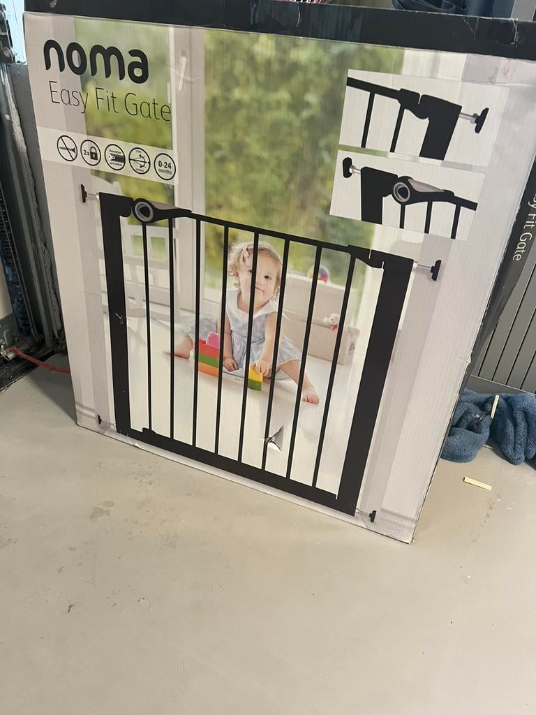 Traphekje zwart, Kinderen en Baby's, Traphekjes, Ophalen, Zo goed als nieuw, Minder dan 100 cm, Klemhekje