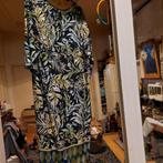 Colletta maxi jurk met tropische print, maat 46/48 (XL), Kleding | Dames, Colletta, Zwart, Maat 46/48 (XL) of groter, Ophalen of Verzenden