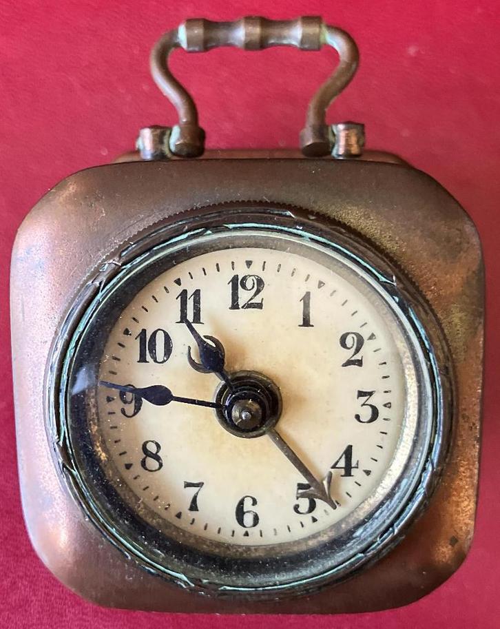 Antieke Duitse pfeilkreuz wekker ca. 1900, Antiek en Kunst, Antiek | Klokken, Verzenden