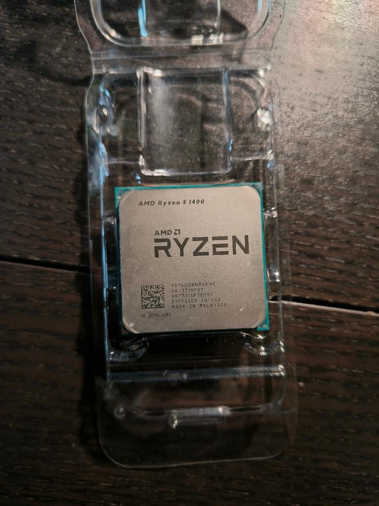 AMD Ryzen 5 1400 (AM4), Computers en Software, Processors, Gebruikt, 4-core, Socket AM4, 3 tot 4 Ghz