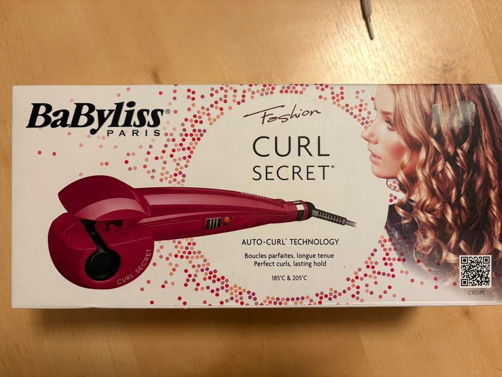 BaByliss C903PE curl secret krultang, Ophalen of Verzenden, Zo goed als nieuw, Haarverzorging