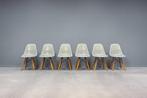 Eames DSW Seafoam fiberglass chairs, 6x, Ophalen of Verzenden, Overige kleuren, Vijf, Zes of meer stoelen