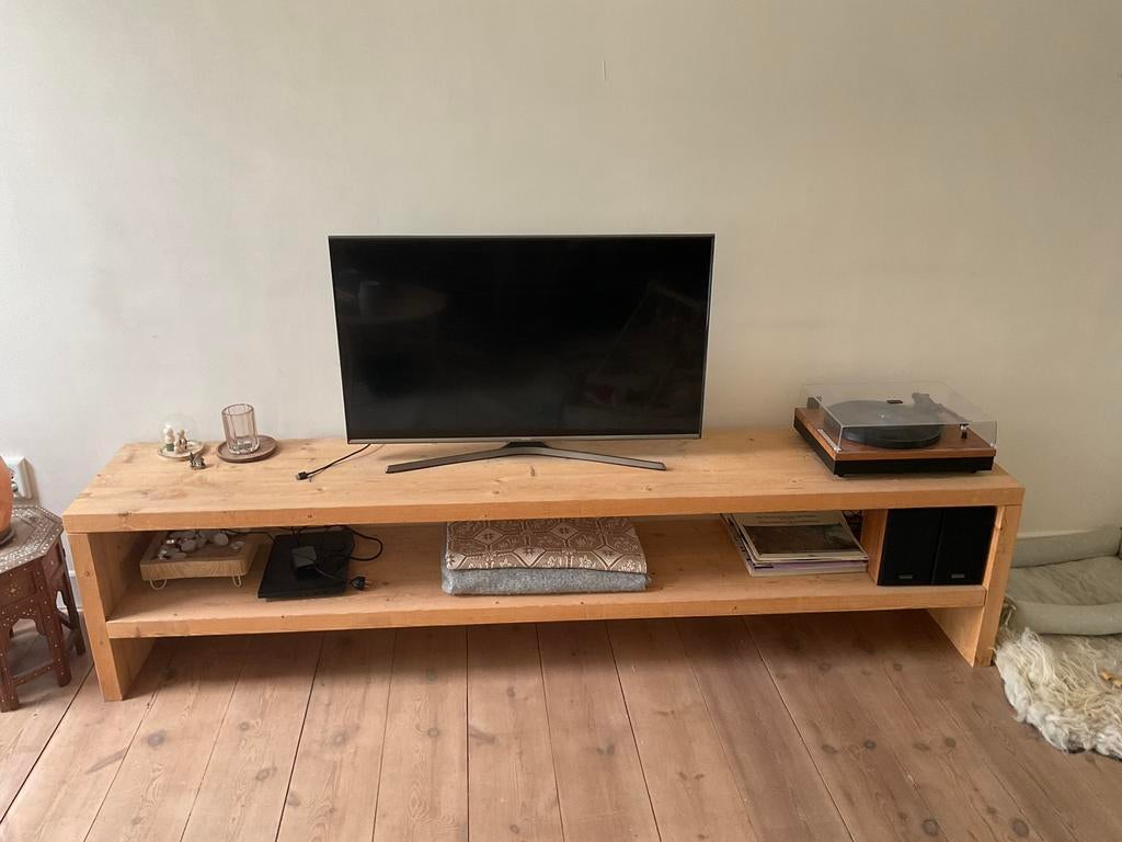 Tv kast grenen, Huis en Inrichting, Kasten | Televisiemeubels, Ophalen, Zo goed als nieuw, 200 cm of meer, Minder dan 100 cm